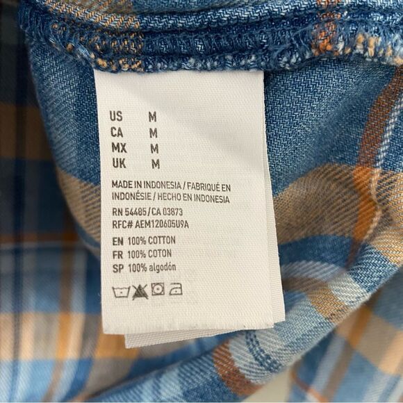 AMERICAN Eagle-Boyfriend Fit Plaid Button Down Shirt - Picture 6 of 7